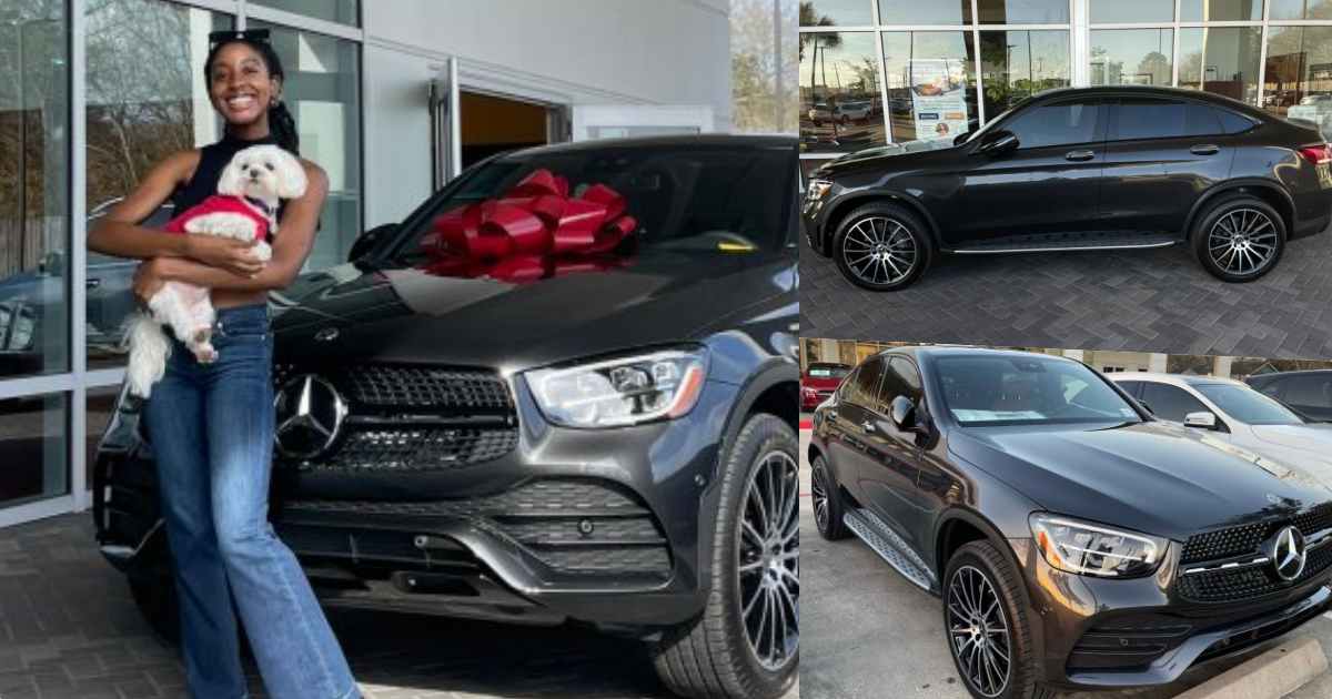 Lady gets Mercedes Benz as gift from parents for getting accepted into medical school