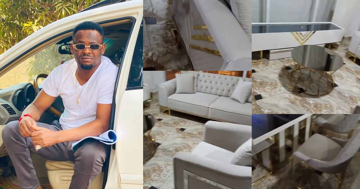 Actor, Zubby Michael shows off his luxury living room with furniture worth N6.3M