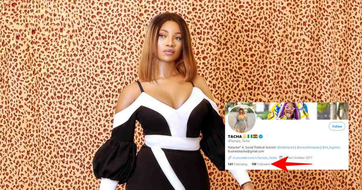 Tacha hits 1 million followers on Twitter, first female reality star ever