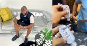 Davido acquires 'diamond hand sanitizer' worth N38M (Video)