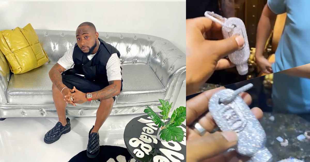 Davido acquires 'diamond hand sanitizer' worth N38M (Video)