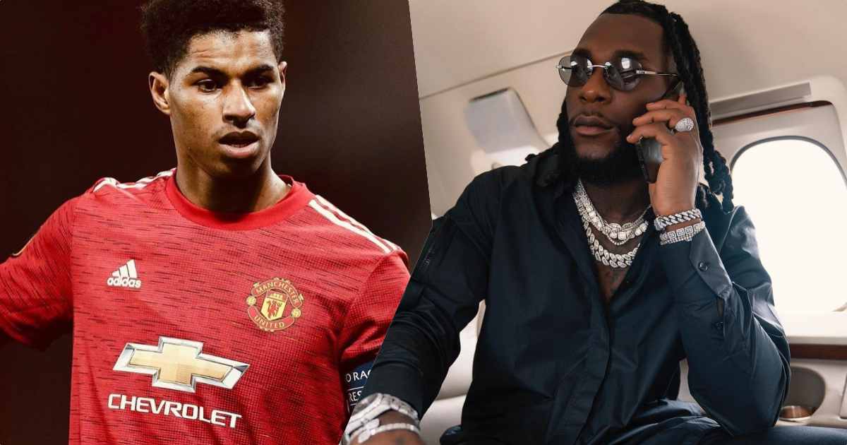 Footballer, Marcus Rashford declares Burna Boy as his favourite Afrobeat singer