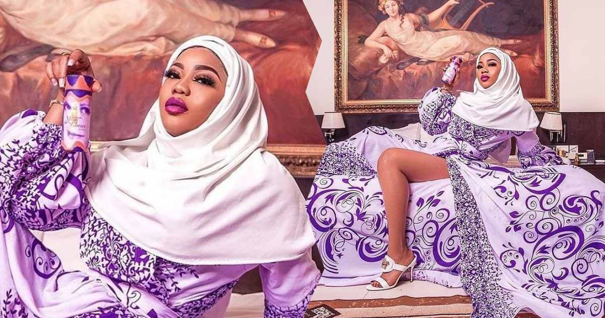 "I will do another in extremely revealing way" - Toyin Lawani says as she poses in hijab