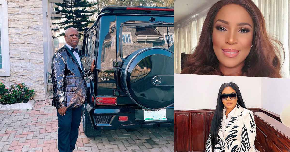 Laura and Linda Ikeji's father receives G-Wagon as he celebrates birthday