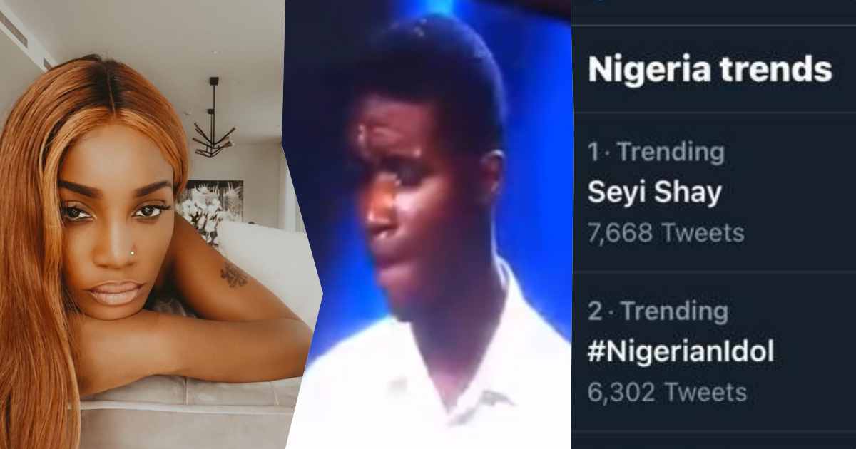 "Thanks for the #1 trend tweeps" - Seyi Shay reacts to backlash of ridiculing 17-year-old Idol contestant