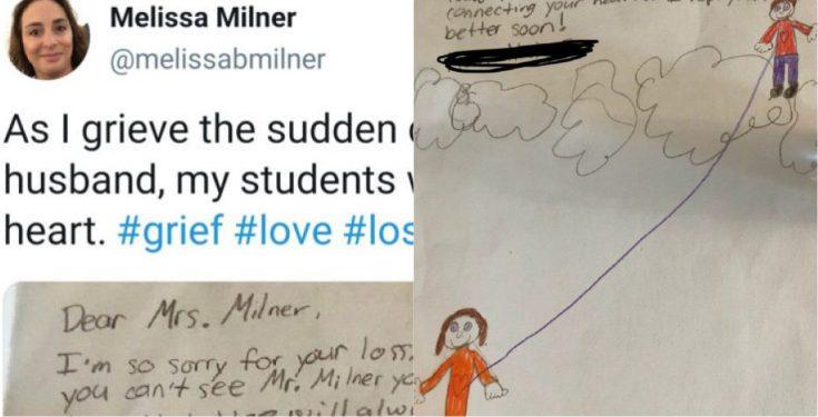 Teacher who lost her husband shares touching letter from student