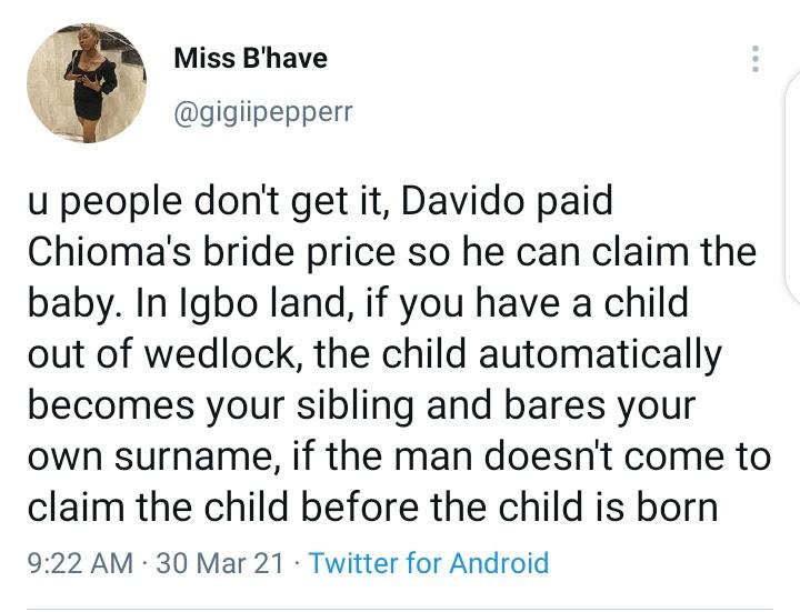 "He paid Chioma's bride price only to claim the baby" - Mixed reactions amid Davido's cheating saga