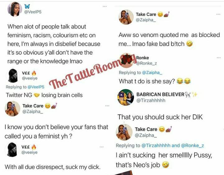 Reality star, Vee savagely responds follower who questioned her on being a feminist