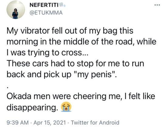 vibrator Twitter public