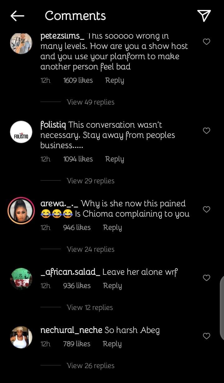 Davido's Chioma Tv host