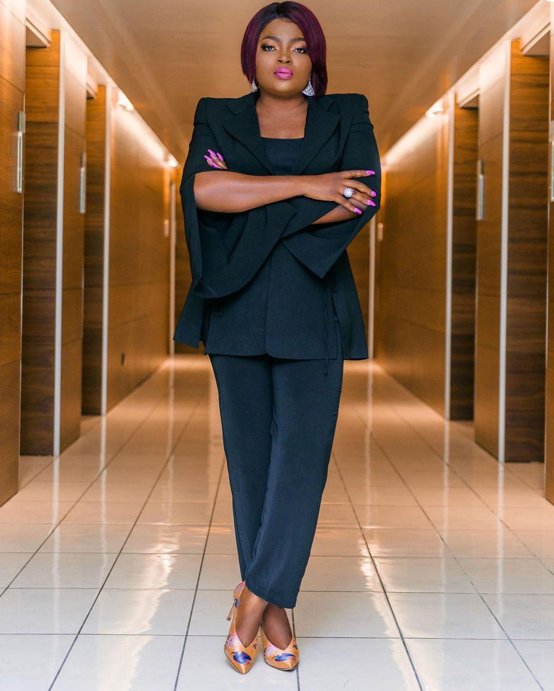 Funke Akindele encouragement look down