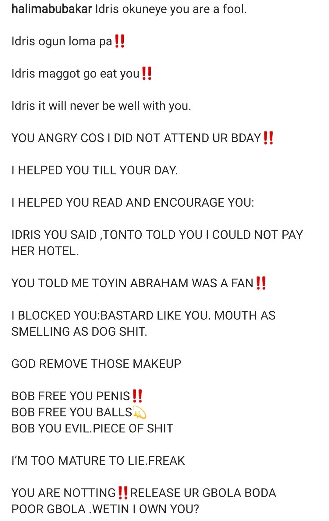 Halima Abubakar Bobrisky balls