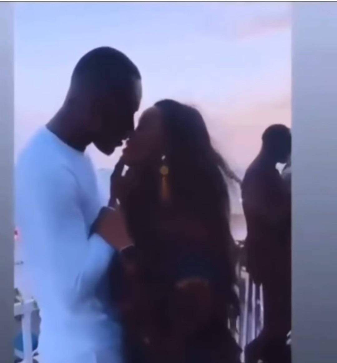 "They look good together" - Reactions as Timini Egbuson and Cee-C are spotted kissing (Video)