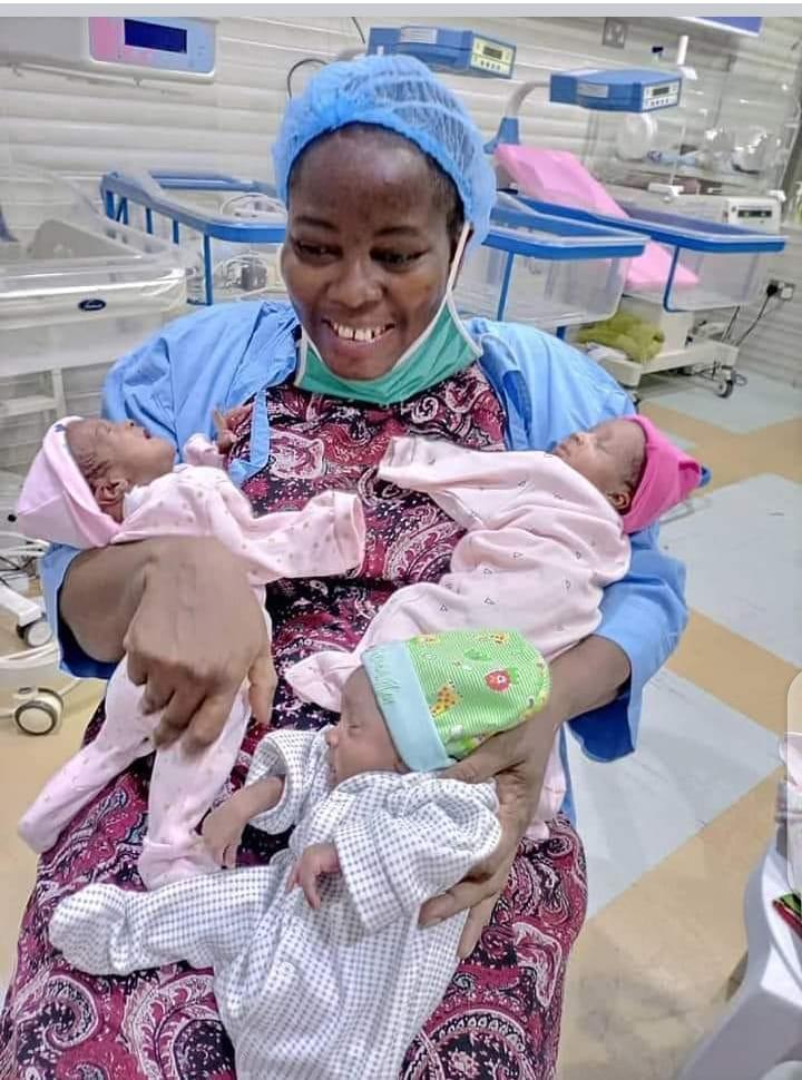 couple triplets marriage