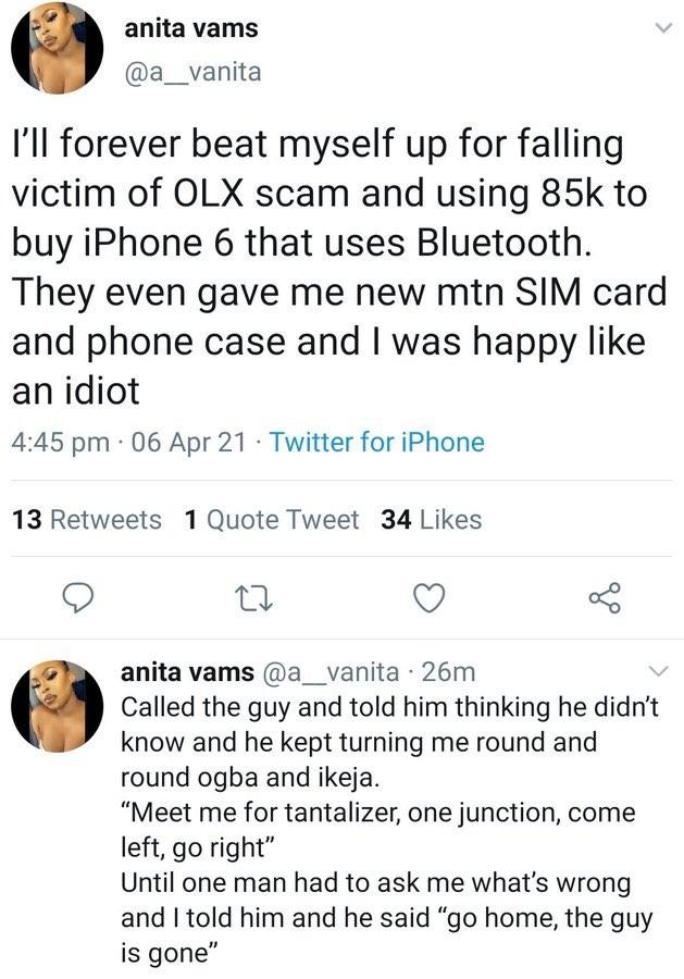 iPhone Olx Bluetooth scam