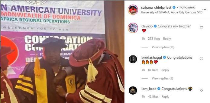 Cubana Chiefpriest doctorate degree