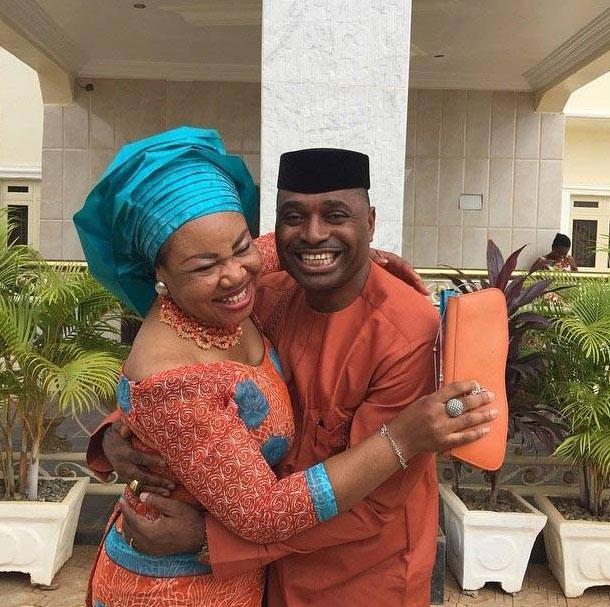 Kenneth Okonkwo wife celebrate