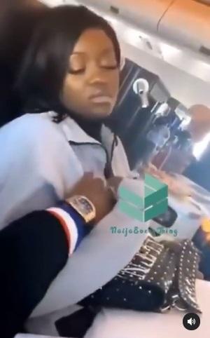 "God knows the best" - Reactions as old video of Davido fondling Chioma resurface