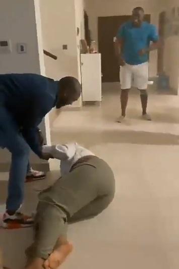 Lady rolls on the floor joyfully as boyfriend proposes on her birthday (Video)
