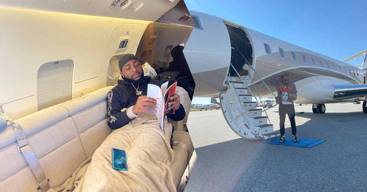 "You all won" - Davido says as he jets out of US to Ghana amid Chioma's saga