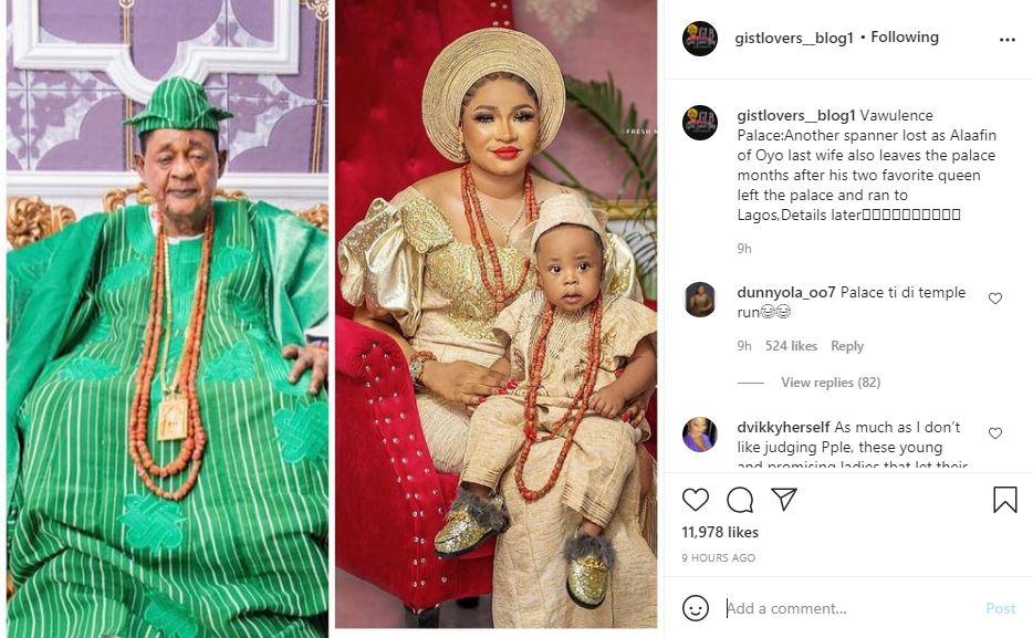 Alaafin Oyo Last Wife exits Palace