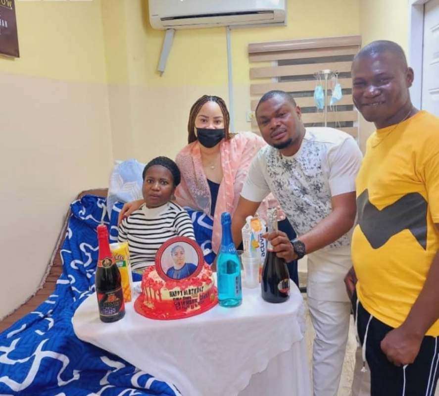 Well-wishers celebrate with Ada Jesus in hospital as she marks her birthday 