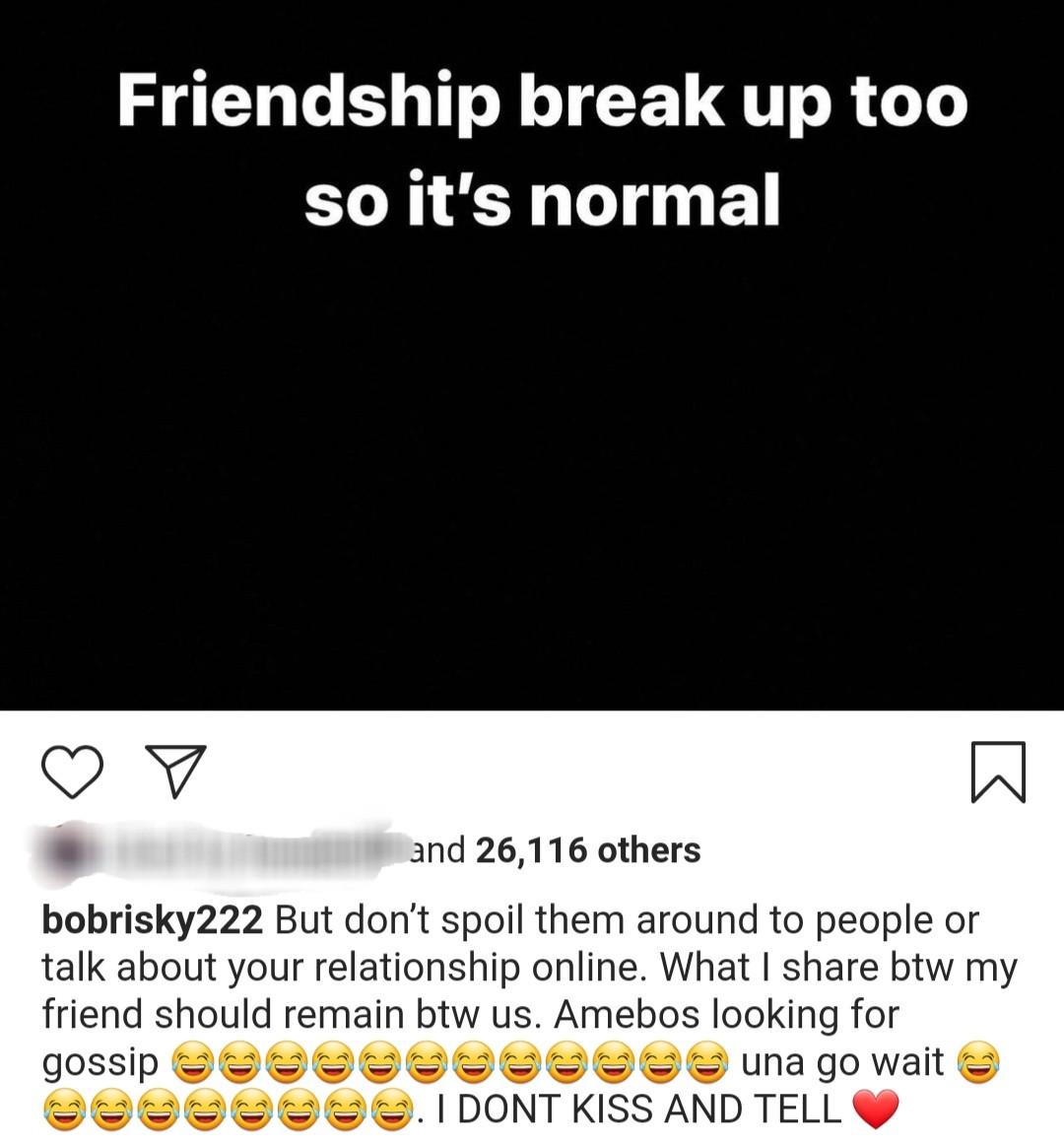 BObrisky Tonto Dikeh Unfollow Instagram