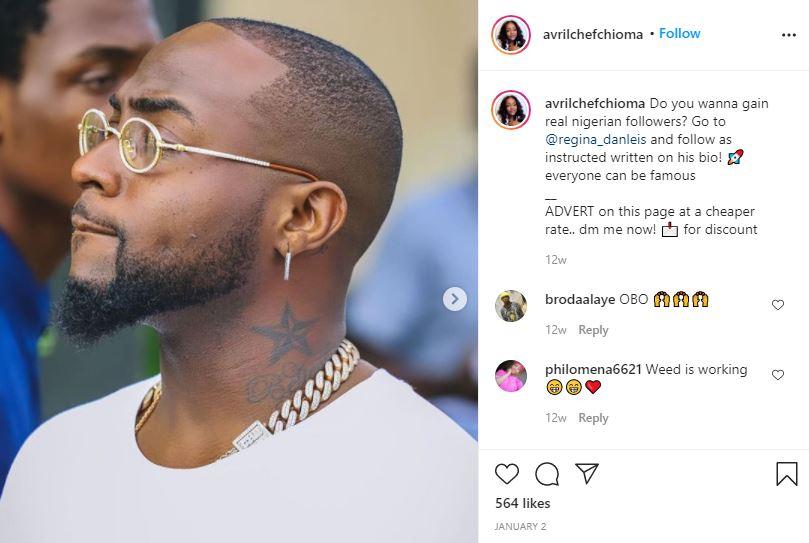 Chioma Rowland allegedly deletes majority of Davido's photos off Instagram