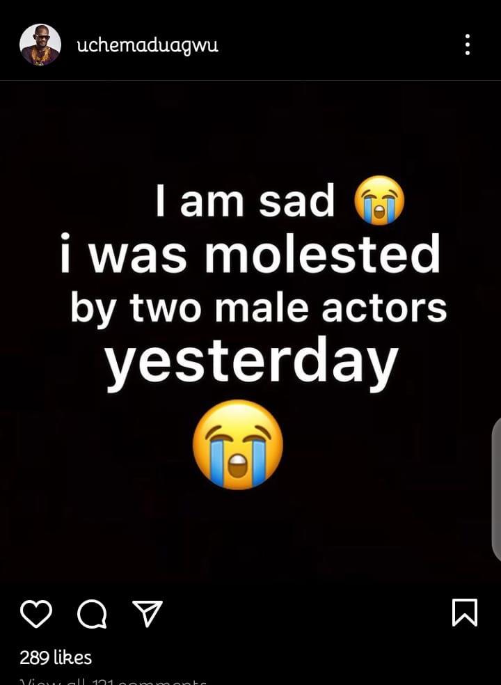 molested actors Uche Maduagwu