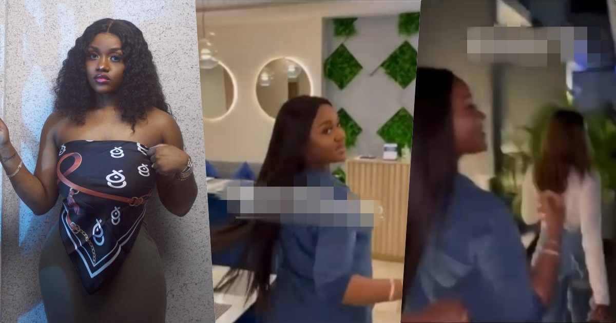 Chioma spotted enjoying baby girl's treatment amid Davido's saga (Video)