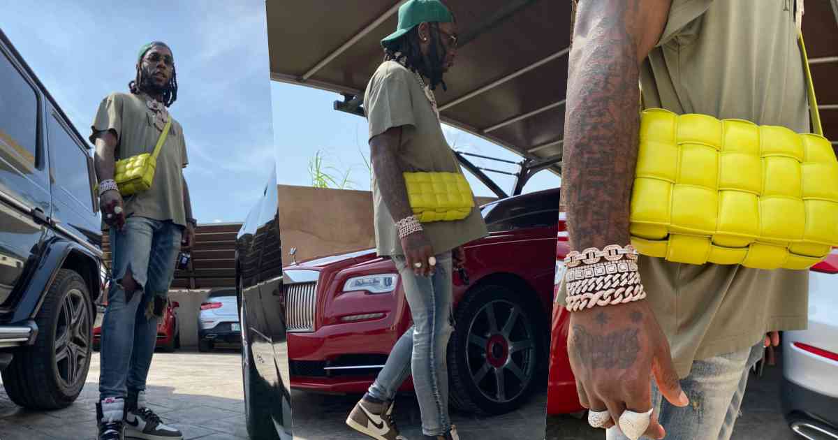 "No be Stefflon's bag be this? Why copy Davido?" - Burna Boy mocked over his new women's handbag