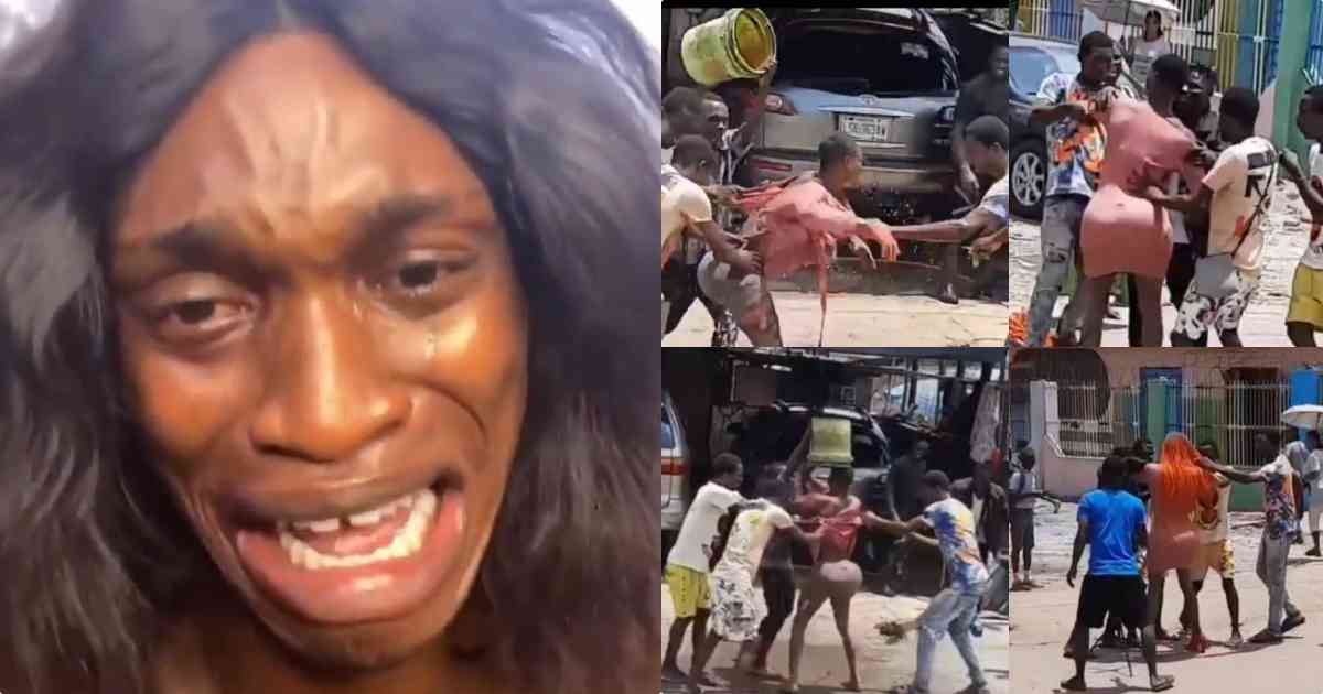 "I'm ashamed and depressed" - Crossdresser attacked by mobs cries out (Video)
