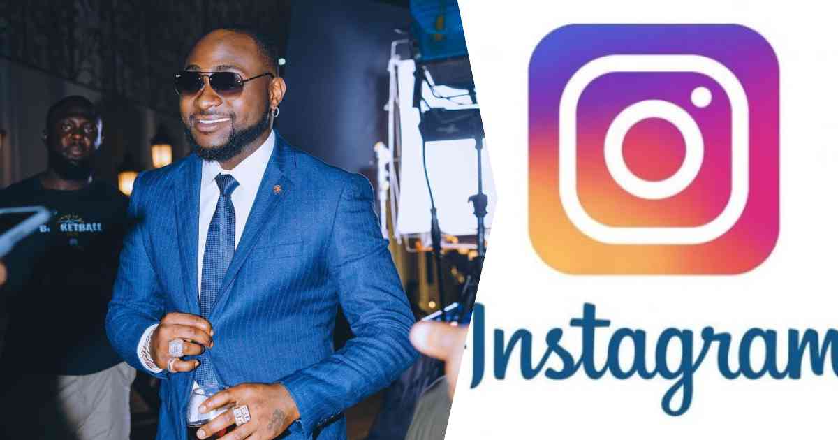 Davido hits almost 20M followers on Instagram, becomes most followed African artiste
