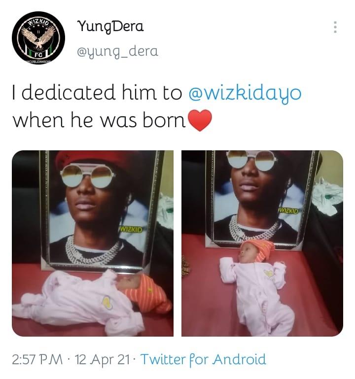 Wizkid child dedicate 