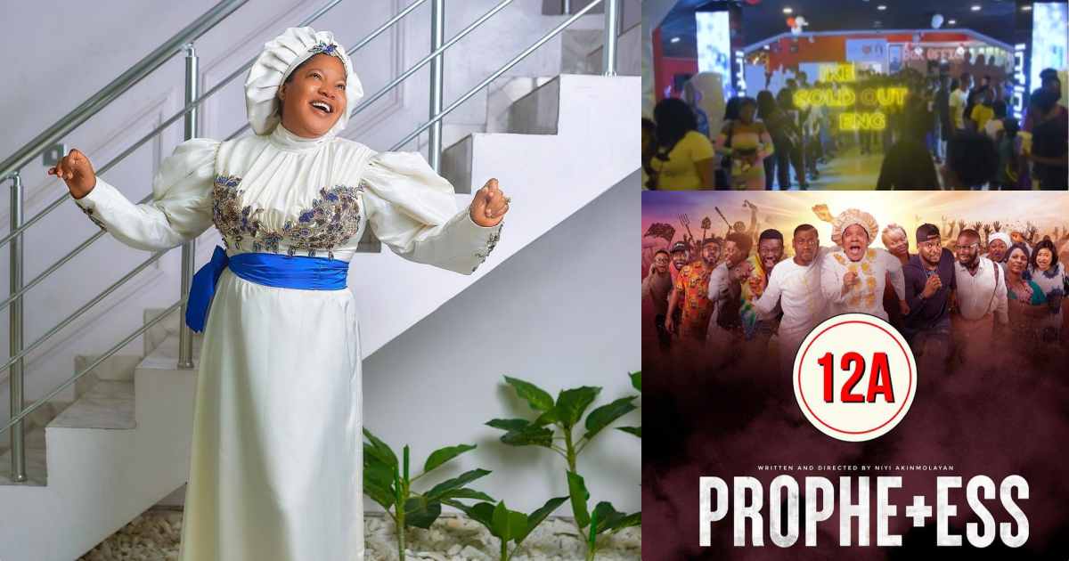 Toyin Abraham 'Prophetess' sells out at cinemas despite attack on social media (Video)
