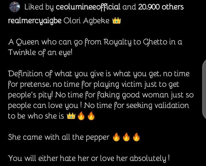 victim pity Mercy Aigbe