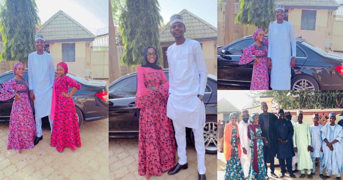 "Wahala for who like to snap picture with you" - Reactions as man shows off his height