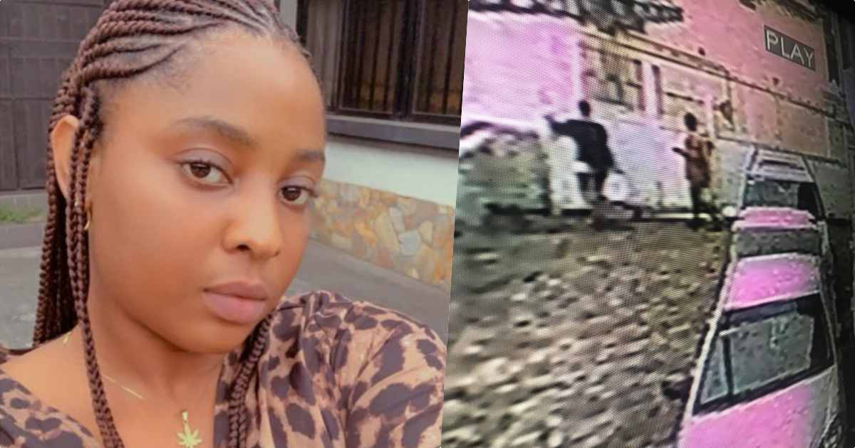 CCTV exposes lady who stole her friend's birthday cake and drinks after denying
