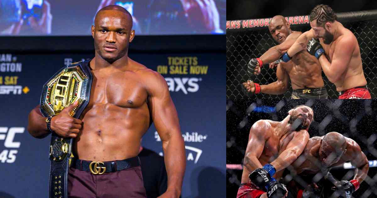 Moment Nigerian martial artist, Kamaru Usman knocked out opponent, Masvidal (Video)