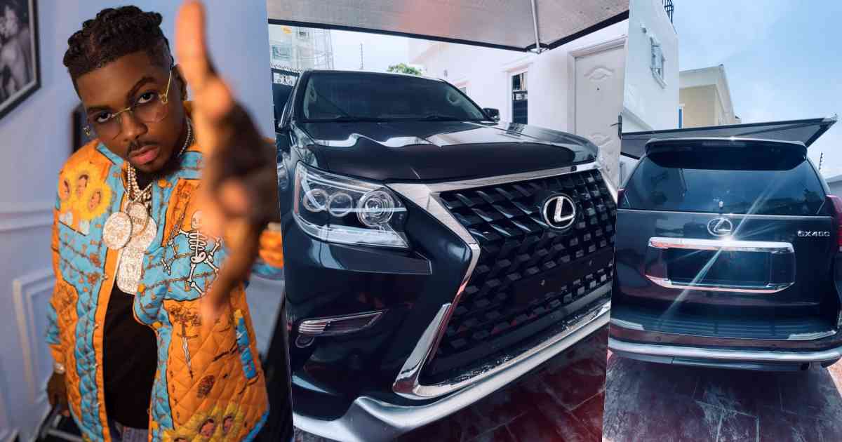 Skiibii gifts himself a brand new Lexus SUV worth millions of naira