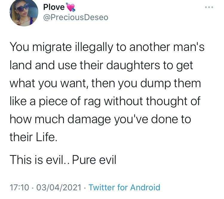 dumped Nigerian US lady