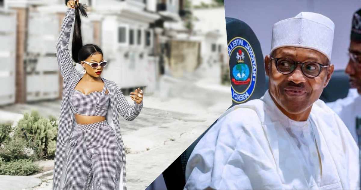 "Buhari is going no where" - Tacha condemns those trending 'Buhari must go' (Video)