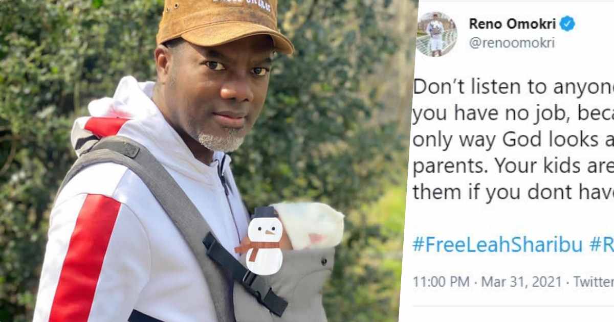 "Avoid anyone who tell you to have kids without a job" - Reno Omokri