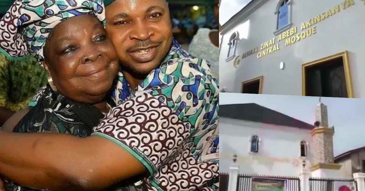 MC Oluomo builds multimillion naira mosque in honor of late mother (Video)