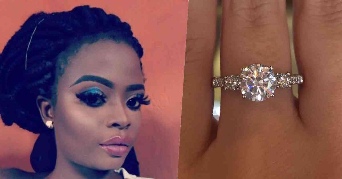 Lady breaks up with boyfriend for proposing with N10K engagement ring