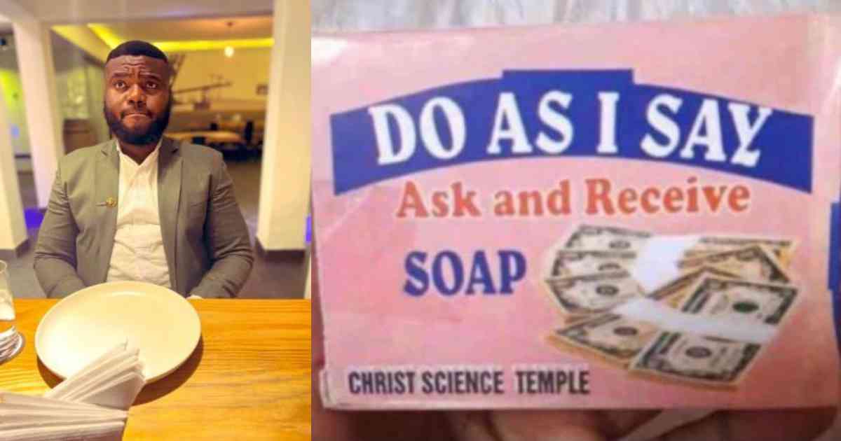 "Cut soap for me" - Reaction as man hunts for producers of 'money-making' soap