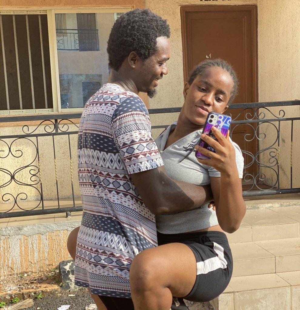 Man who made jest of lady's stature shares loved-up photos with her as his girlfriend