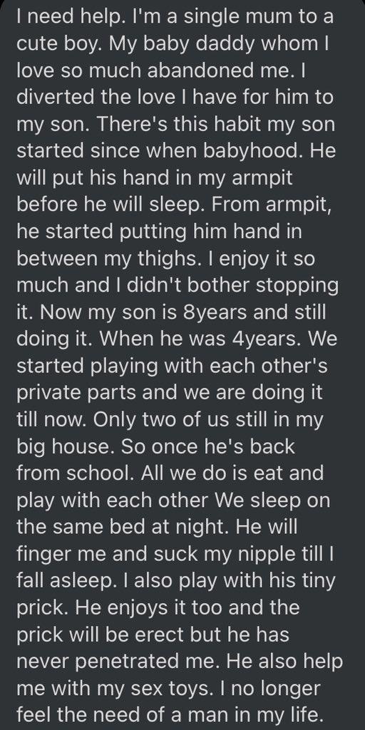 single mom sexual son