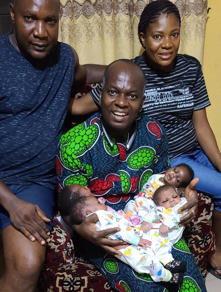 16 Years Childless marriage Quadruplets couple
