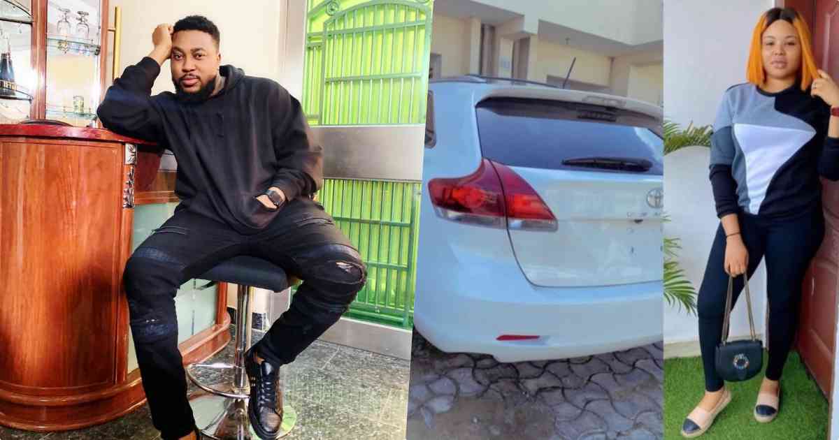 "What of your mama?" Reactions as actor, Nosa Rex gifts his wife a new car